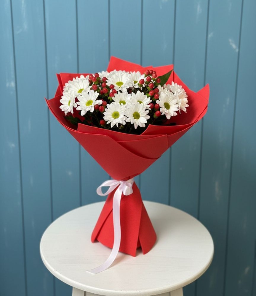 Букет цветов из: Хризантемы в Краснохолм