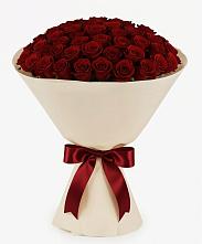 Букет 101 Бордовая роза Блэк Бакарра в Краснохолм