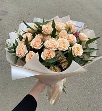 Букет Кремовые розы Латте в Краснохолм