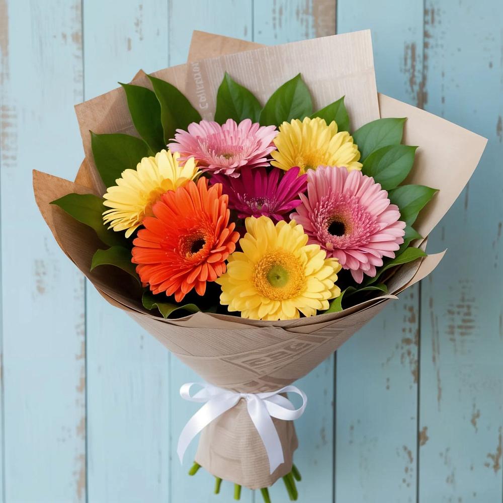 Букет цветов из: Герберы в Краснохолм