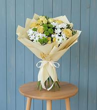 Букет цветов из:  Хризантемы и Розы #REPLACE_PRED# Краснохолм