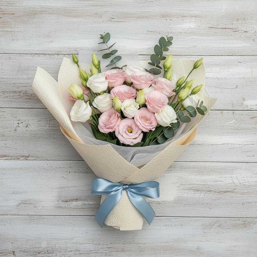 Букет цветов из: Лизиантусы в Краснохолм